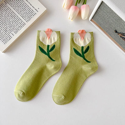 wickedafstore Green Everleigh Warm Socks