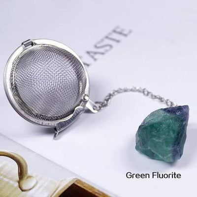 wickedafstore Green flourite Crystal Tea Filter