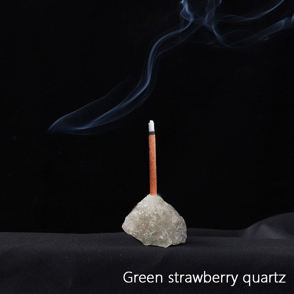 wickedafstore Green strawberry Healing Crystals Incense Holders