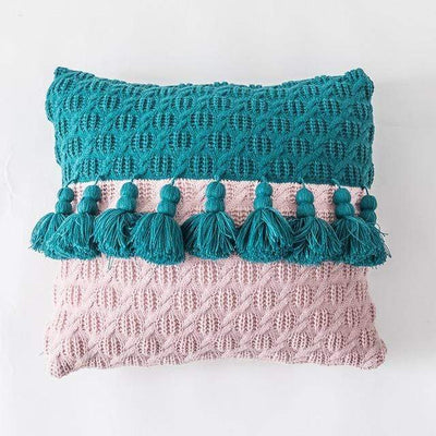 Freya Tasseled Knit Cushions