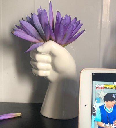 wickedafstore Hand Shaped Flower Vase