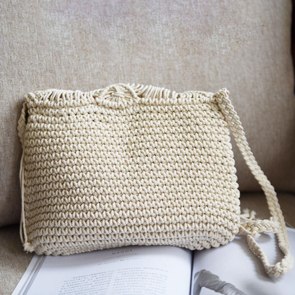 wickedafstore Handmade Crochet Bag with Tassels