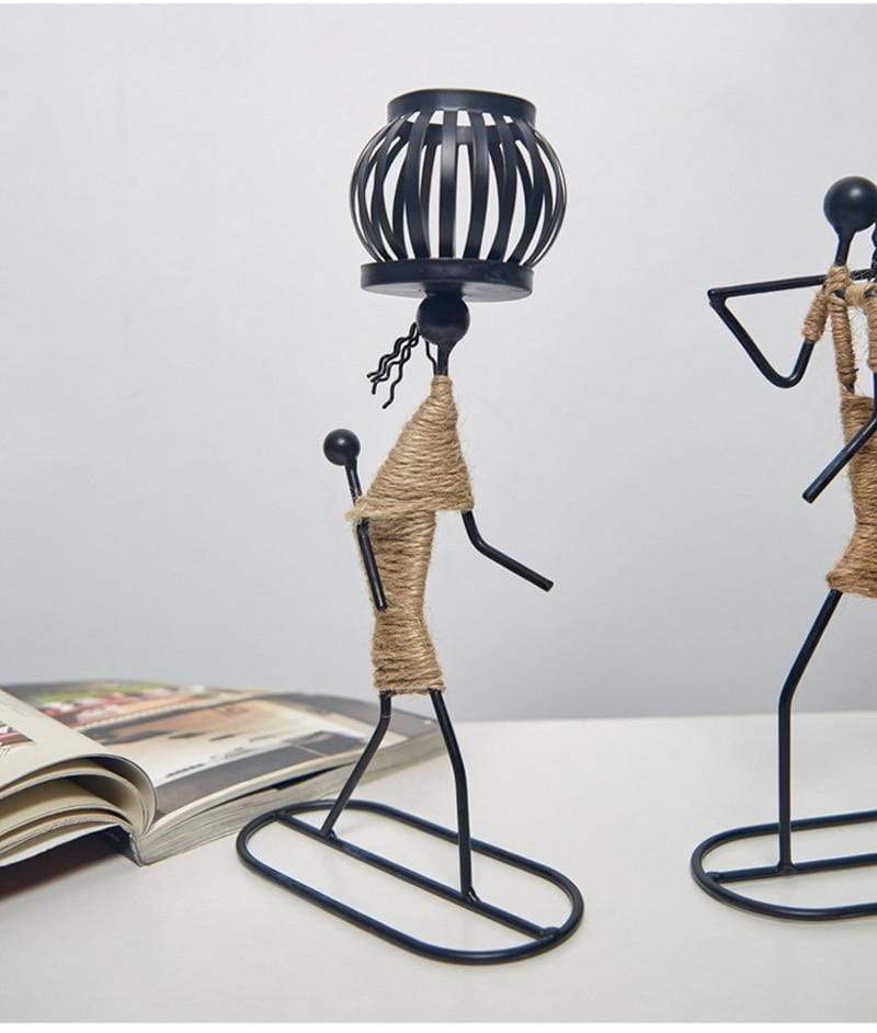 Handmade Figurines Metal Candlesticks - wickedafstore