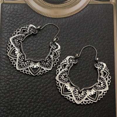 wickedafstore Hollow Out Hoop Boho Earrings