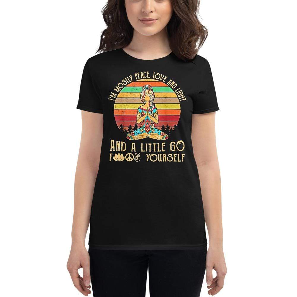 wickedafstore I'm Mostly Love Peace and Light T-shirt