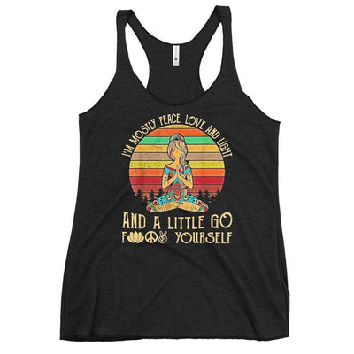wickedafstore I'M MOSTLY PEACE LOVE AND LIGHT TANK TOP