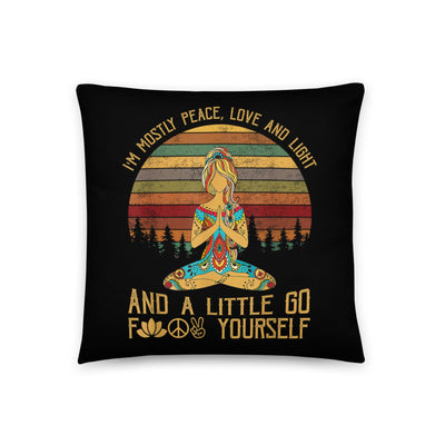 wickedafstore I'm Mostly Peace Pillow