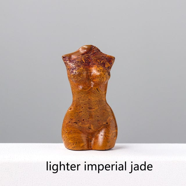 wickedafstore Imperial jade Goddess Silhouette Crystal Statue
