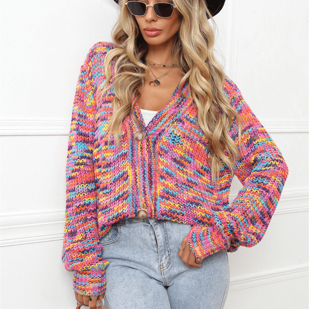 Rainbow Stripes Multicolor Cardigan PRE-ORDER One Size - Etsy