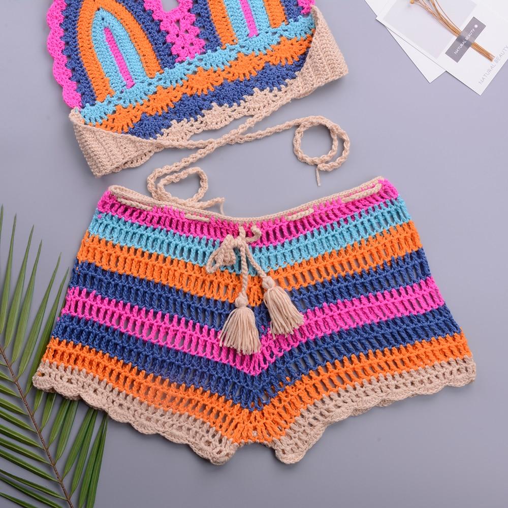 wickedafstore Islanders Crochet Knit Set
