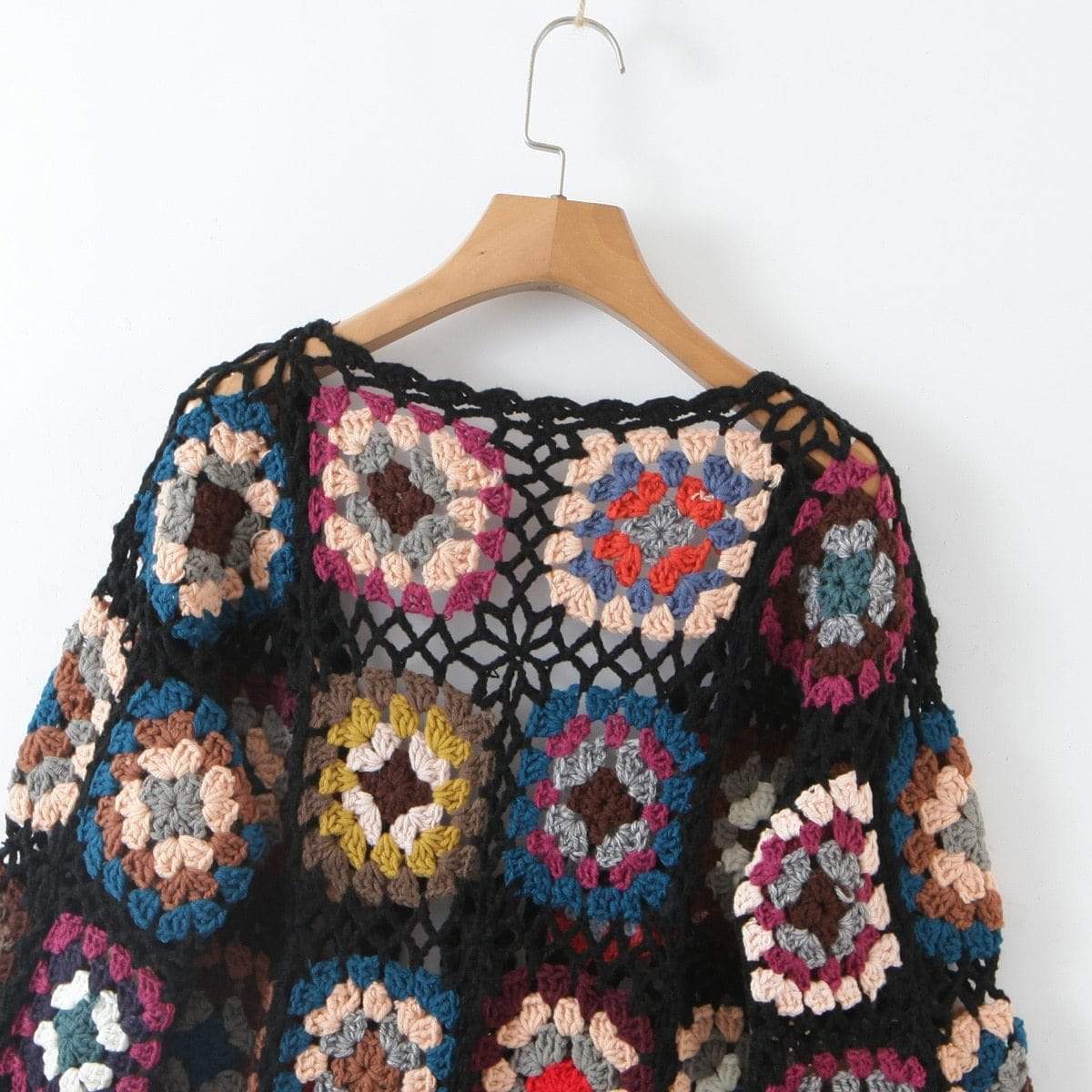 wickedafstore Jane Vintage Crochet Cardigan