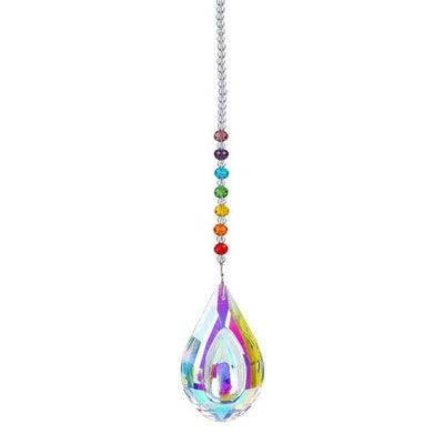 wickedafstore K Natural Crystal Dream Catcher Wall Hanging