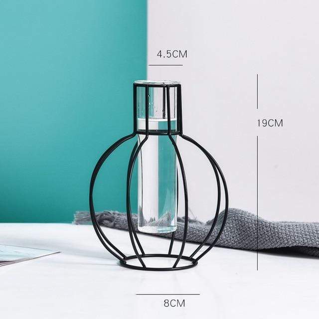 wickedafstore Lantern-Small Geometric Nordic Iron Vases