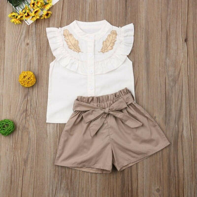 wickedafstore Let's Have a Playdate Top and Shorts Set