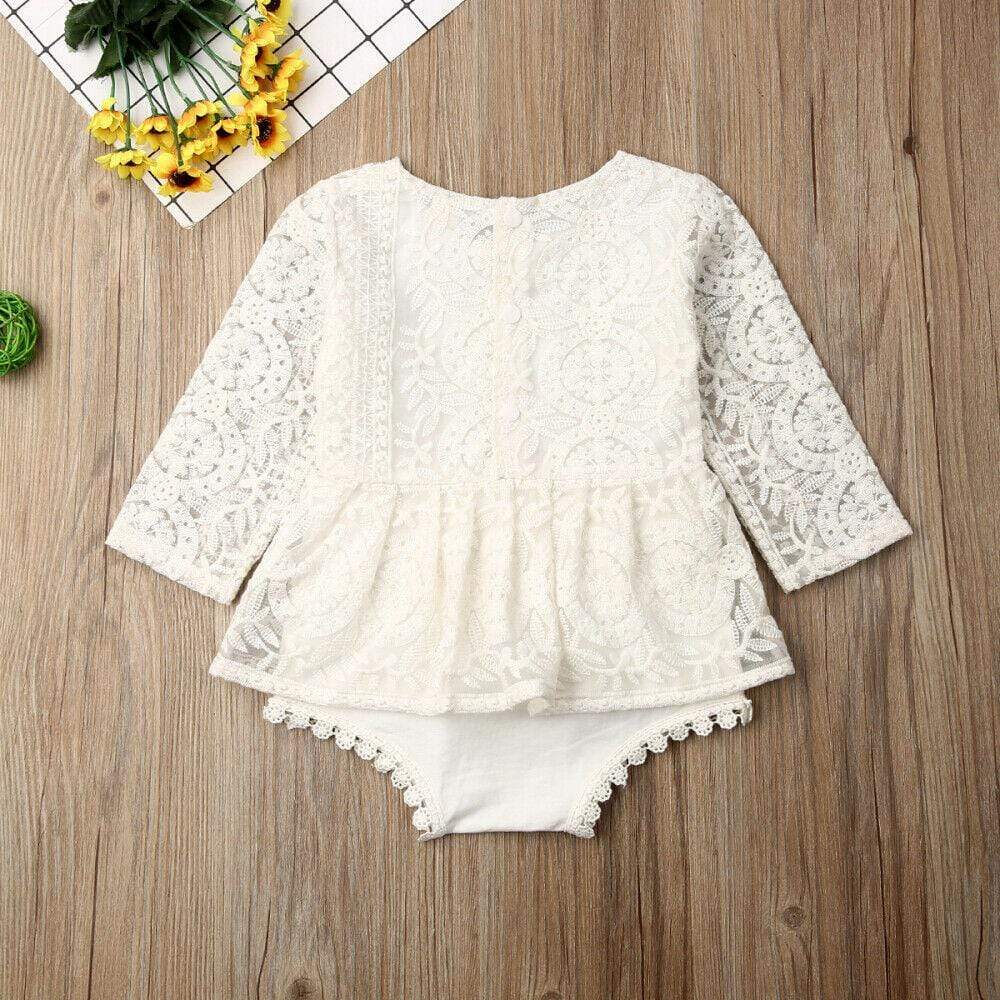 wickedafstore Lilith Baby Girl Lace Romper