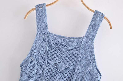 wickedafstore Lilith Knitted Crop Top