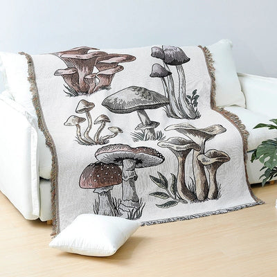 wickedafstore Magic Mushroom Throw Blanket