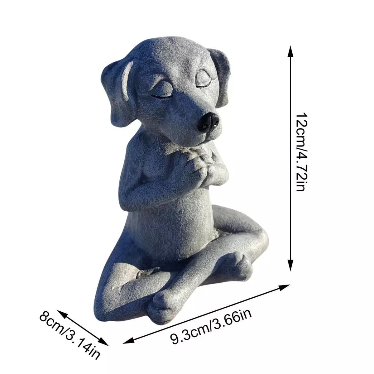 wickedafstore Meditating Dog Figurine
