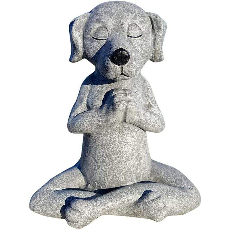 wickedafstore Meditating Dog Statue
