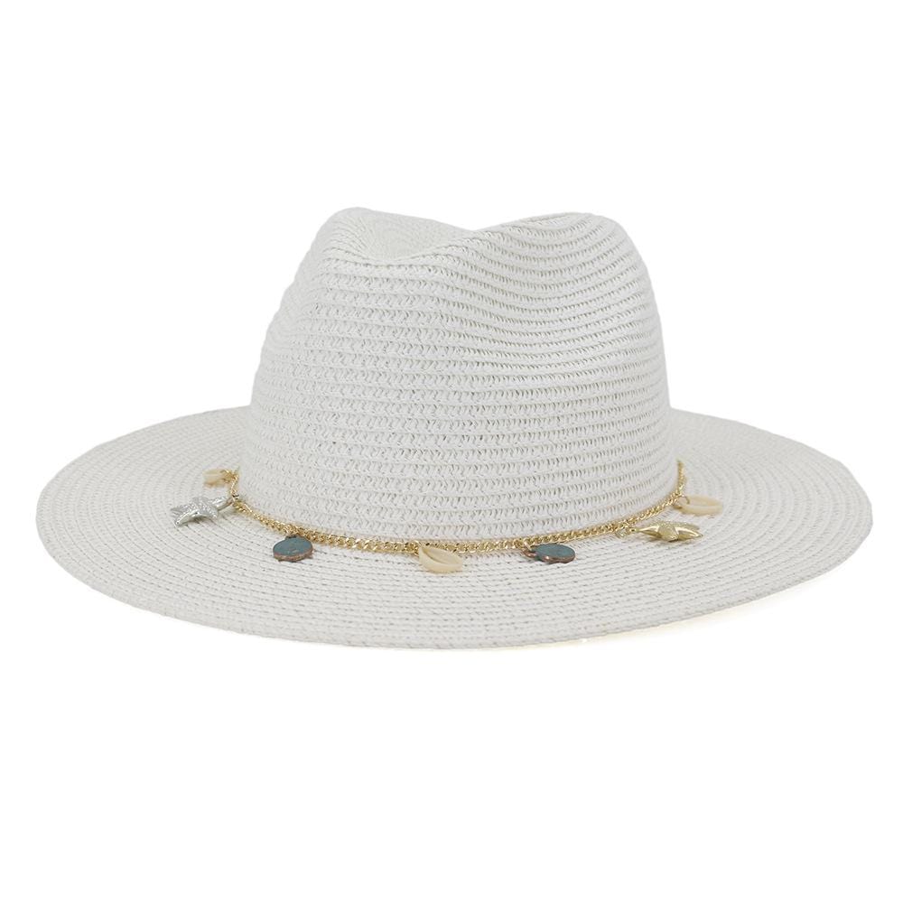 wickedafstore Milk white Floppy Panama Jack Hat