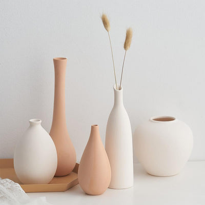 wickedafstore Minimalist Nordic Ceramic Floral Vase