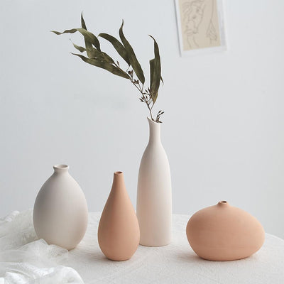 wickedafstore Minimalist Nordic Ceramic Floral Vase
