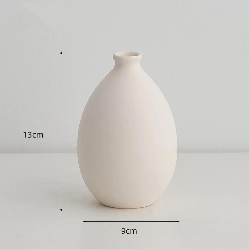 wickedafstore Minimalist Nordic Ceramic Flower Vase