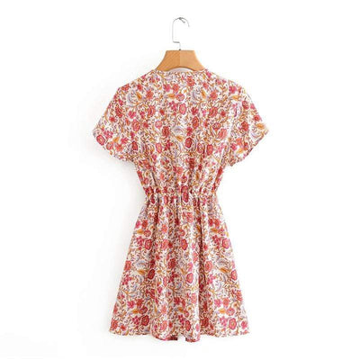 wickedafstore Mirabella Vintage Floral Mini Dress