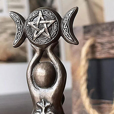 wickedafstore Moon Goddess Tealight Candle Holder