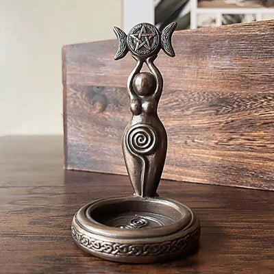 wickedafstore Moon Goddess Tealight Candle Holder