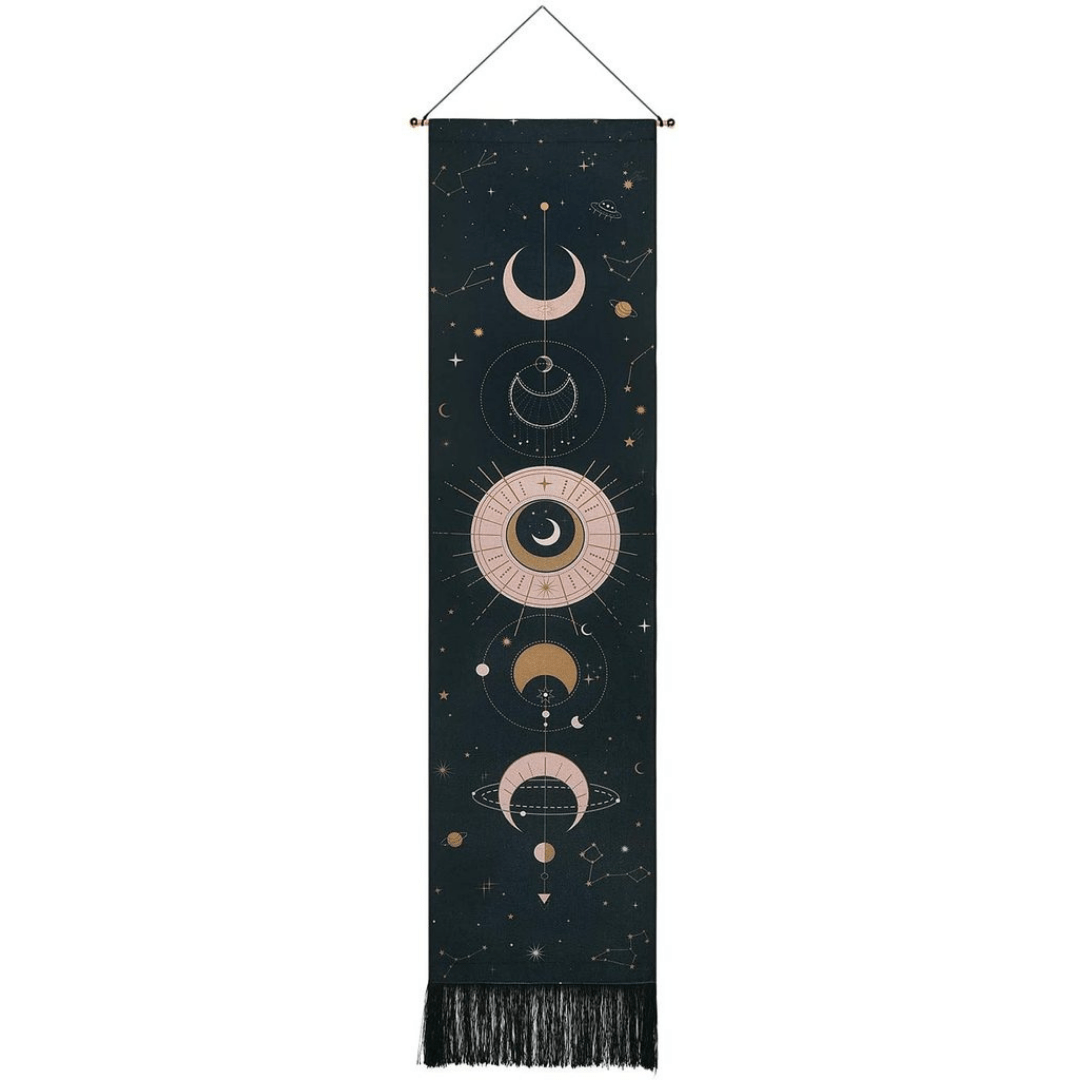 wickedafstore Moon Phase Wall Hanging Tapestry