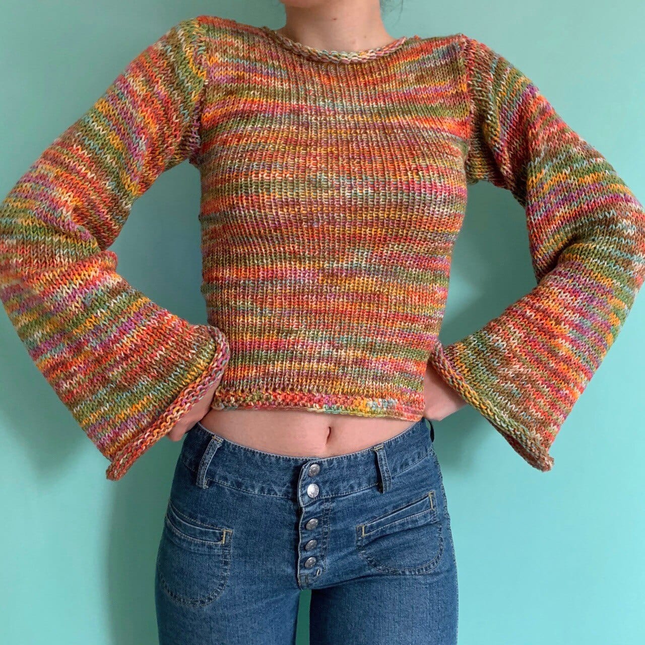 wickedafstore Multi / S Matilda Crochet Sweater