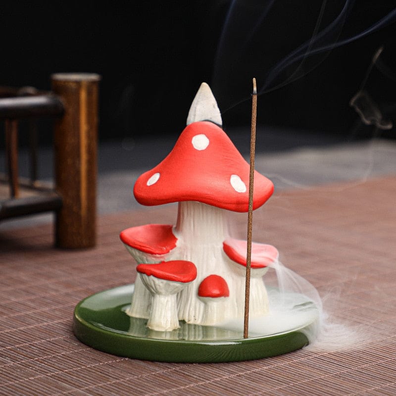wickedafstore Mushroom Backflow Incense Burner