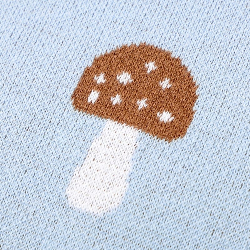 wickedafstore Mushroom Toddler Blanket