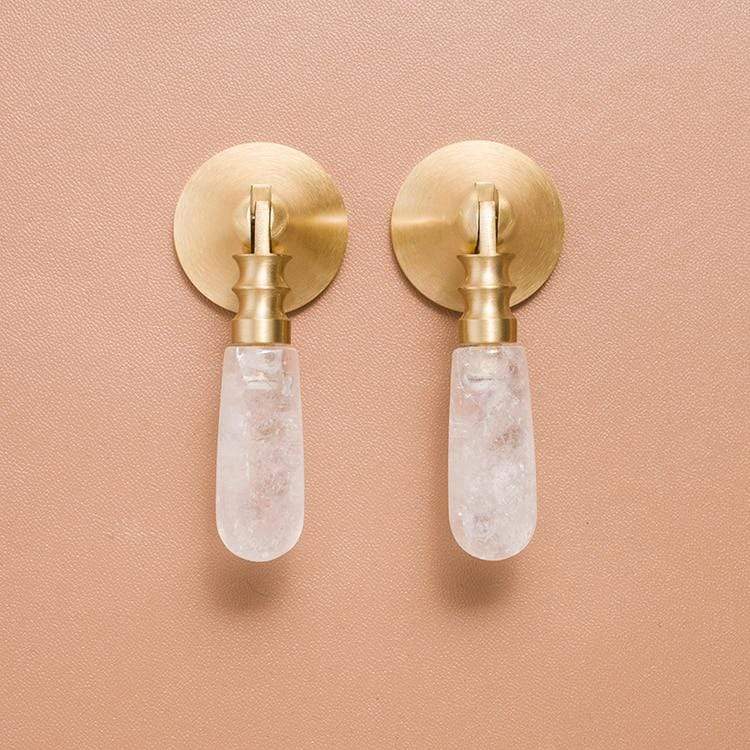 wickedafstore Natural Crystal Cabinet Knob