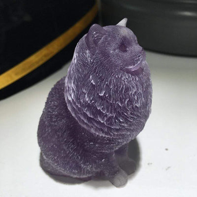 wickedafstore Natural Crystal Lady Cat Carving