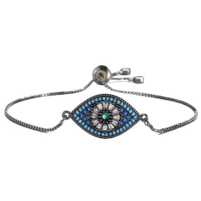 wickedafstore NBSL504-4 Evil Eye Charm Bracelet