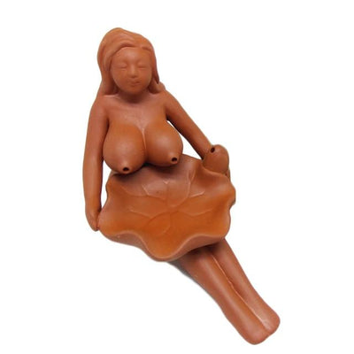 wickedafstore no bottom Free shipping Naked Lady Incense Burners Ceramic Crafts Smoke Backflow Cone Censer Stick Holders Teahouse Ornament Home Decor