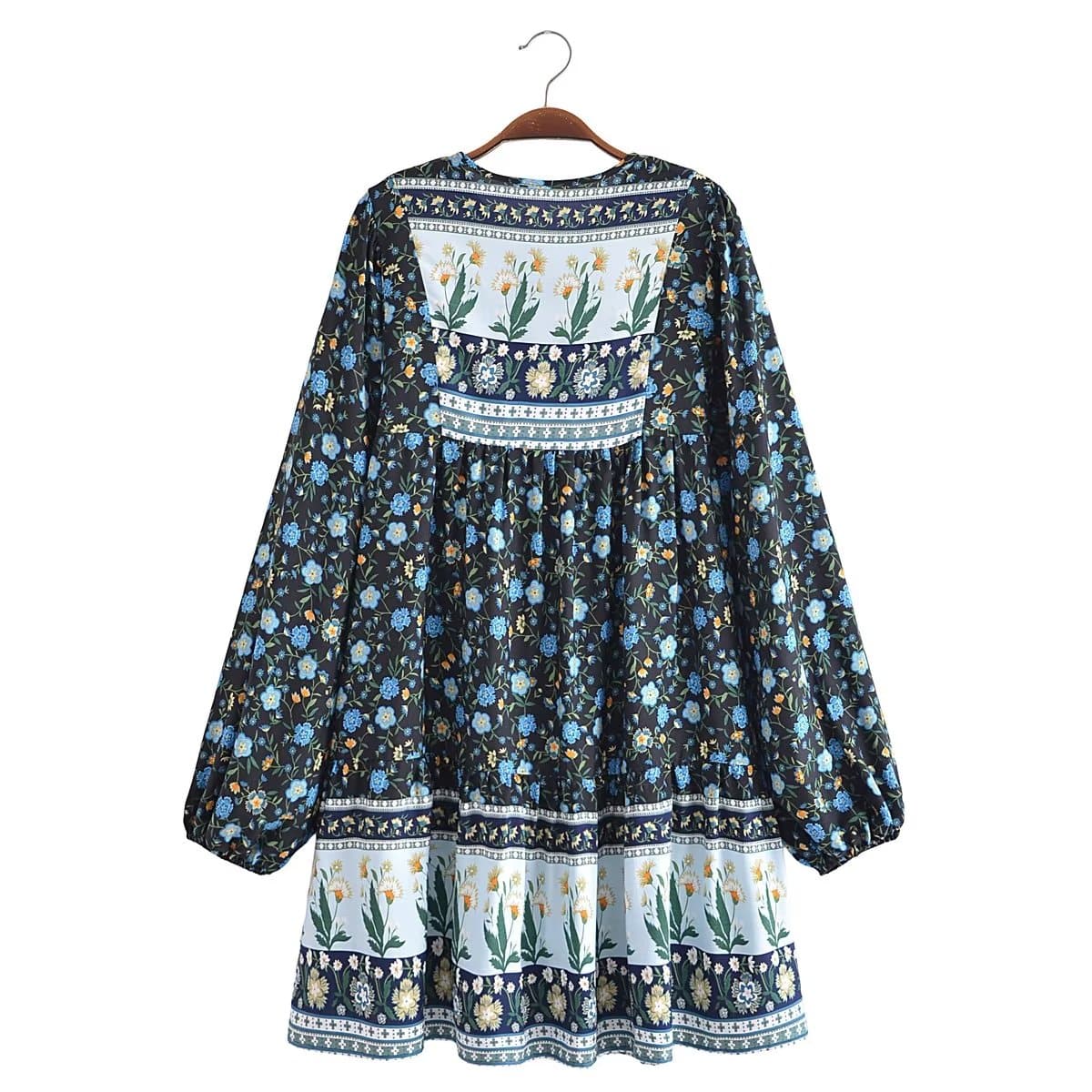 wickedafstore Noa Long Sleeve Boho Dress