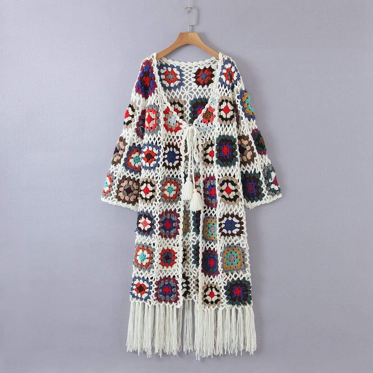 wickedafstore One Size / White Jane Vintage Crochet Cardigan
