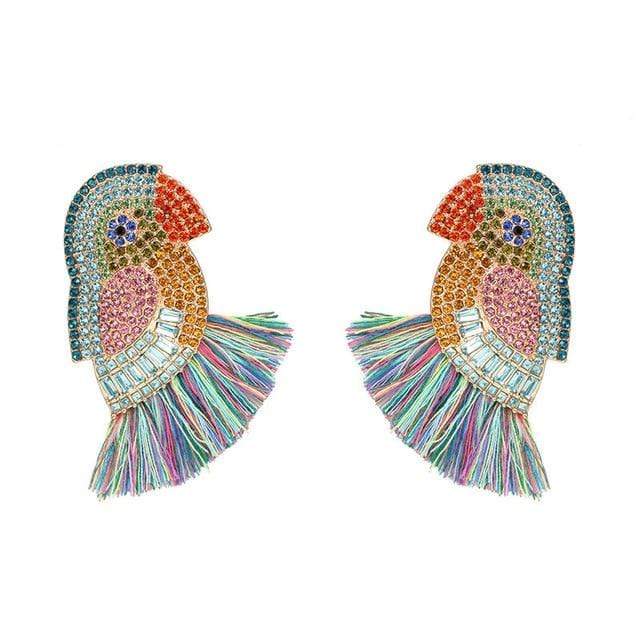 wickedafstore Parrot Colorful Sets of Earrings