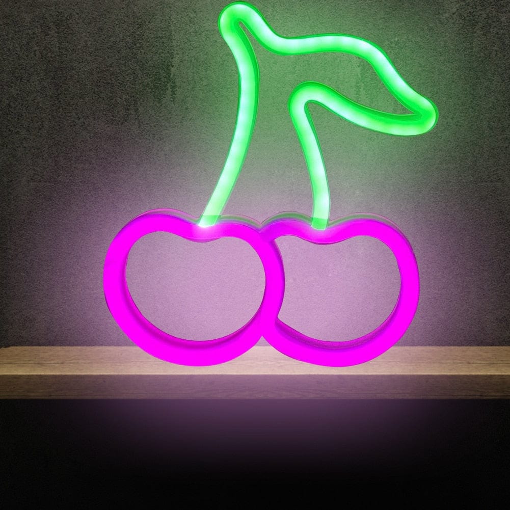 wickedafstore Pink Cherry LED Neon Sign