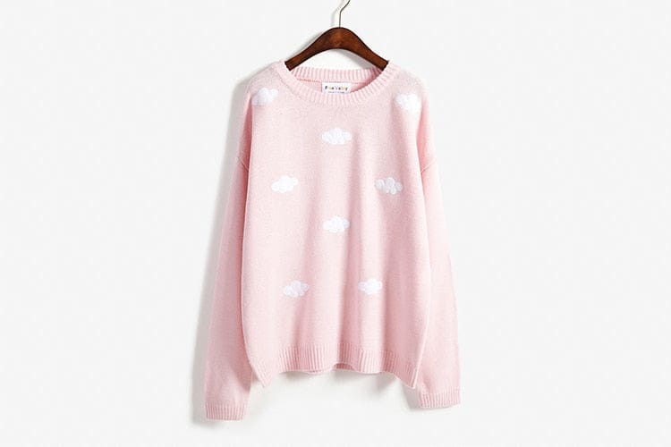 wickedafstore Pink / One Size Clouds Sweater