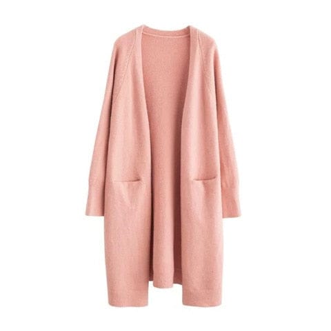 wickedafstore Pink / One Size Knoxville Knit Long Cardigan