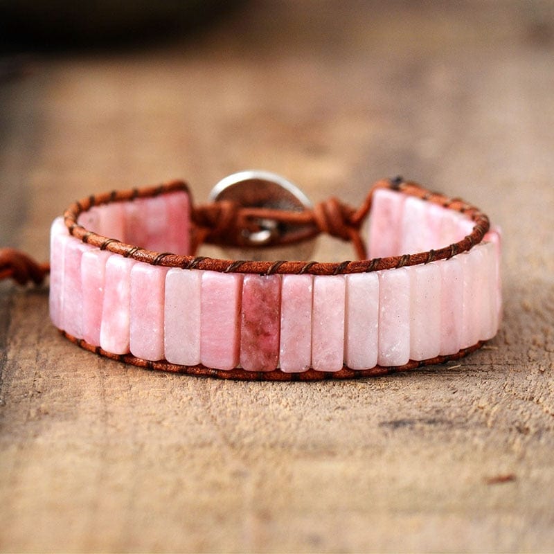 wickedafstore Pink Opal Empowerment Wrap Bracelet