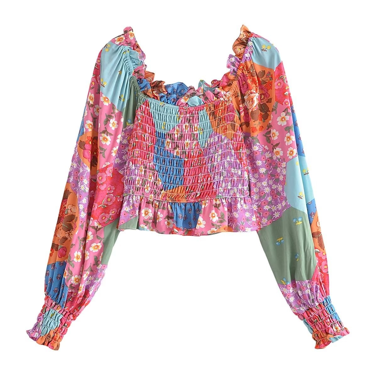 wickedafstore Pink / S Blanche Boho Blouse (3 Colors )