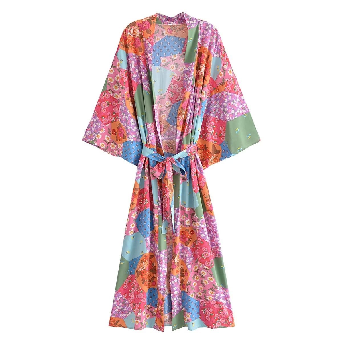wickedafstore Pink / S Delia Boho Kimono ( 3 Colors )