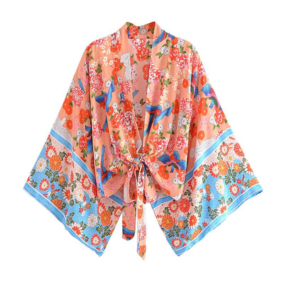 wickedafstore Pink / S Skylar Boho Kimono ( 3 Color )