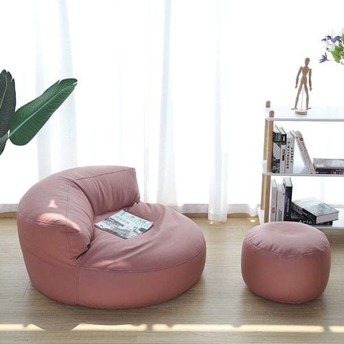 wickedafstore Pink - Set A Bean Bag Sofa Set