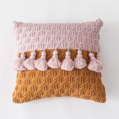 Freya Tasseled Knit Cushions - wickedafstore